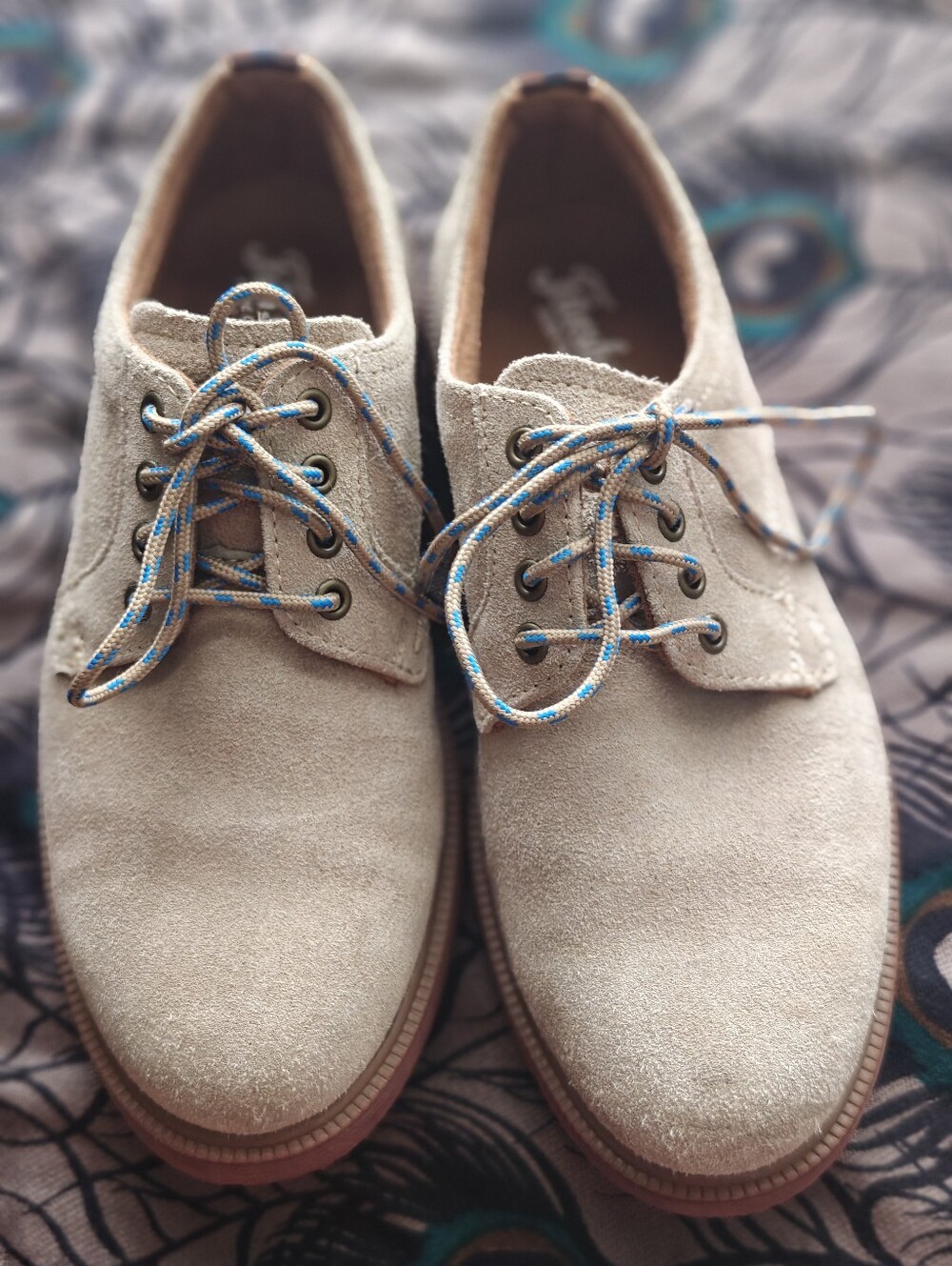 Florsheim Supacush Jr. Sand leather 2.5 M Boys Oxford Shoes Laced